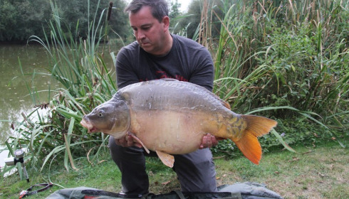 A 34 lb carp from Lillypool, James Easton, Sep 2016