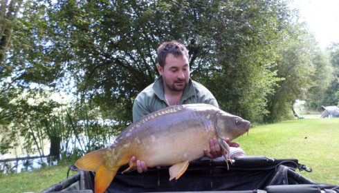 A 21 lb 4 oz carp from Lillypool, Ste Holmes, Aug 2014