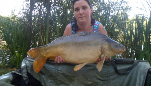 A 22 lb 7 oz carp from Lillypool, Emma Morgan, Jul 2015