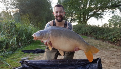 A 39 lb 12 oz carp from Lillypool, James Arnold, Aug 2018