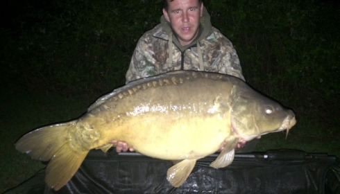 A 44 lb carp from Lillypool, Will, May 2016