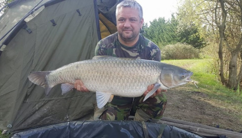 A 36 lb 4 oz grass carp from Lillypool, Andy Biggs, Apr 2018