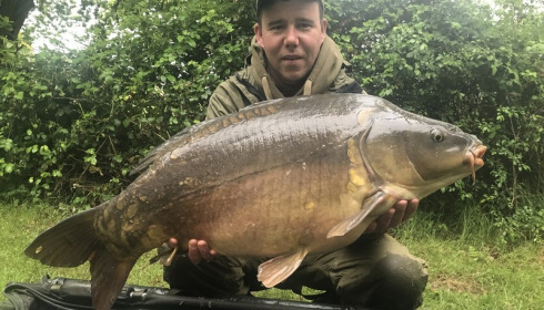 A 28 lb 8 oz carp from Lillypool, Will, Apr 2017