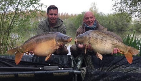 A 23 lb carp from Lillypool, Will & Liam, May 2016
