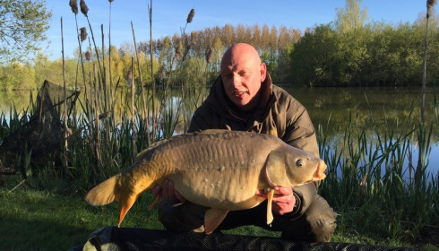 A 22 lb carp from Lillypool, Liam, May 2016