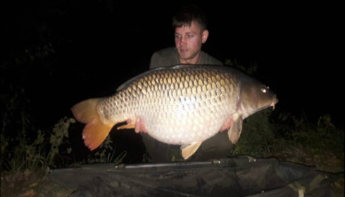 A 40 lb 4 oz carp from Lillypool, Ben Wright, Sep 2018