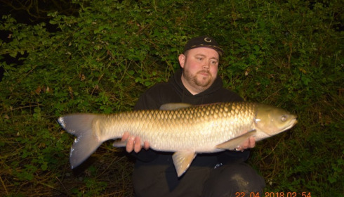 A 21 lb 7 oz grass carp from Lillypool, Scott Oakley, Apr 2018