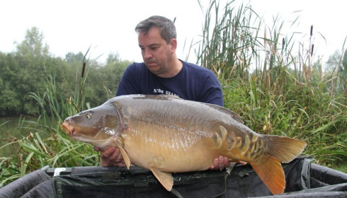 A 44 lb 8 oz carp from Lillypool, James Easton, Sep 2016