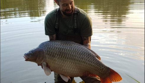 A 49 lb 12 oz carp from Lillypool, James Arnold, Aug 2018
