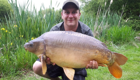 A 25 lb 12 oz carp from Lillypool, Justin Grant, May 2017