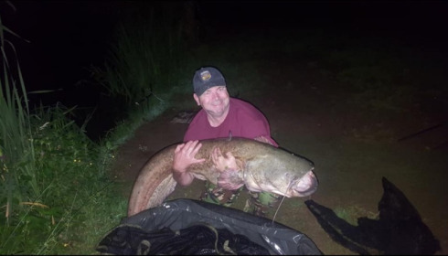 A 64 lb catfish from Lillypool, Mark Tomkins, Jun 2018
