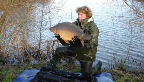 A carp from Lillypool, One of the new stock added in January, Jan 2011