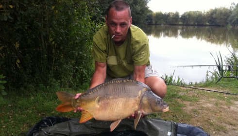A 24 lb 8 oz carp from Lillypool, Damien, Aug 2012