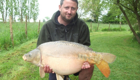 A 32 lb carp from Lillypool, Craig Deenin, May 2016