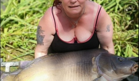 A 45 lb carp from Lillypool, Angela Lee, Aug 2019