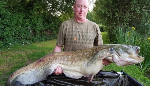 A 60 lb 8 oz catfish from Lillypool, Dean Boughen, May 2017