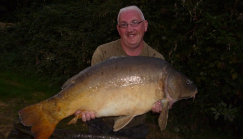 A 40 lb 1 oz carp from Lillypool, Mark Mulchrone, Sep 2014