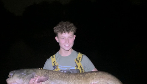 A 79 lb catfish from Lillypool, Jamie, May 2022