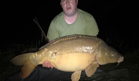 A 38 lb 2 oz carp from Lillypool, Poop, Mar 2018