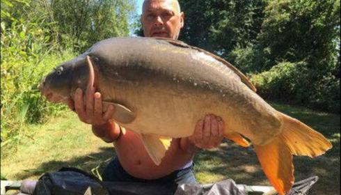A 36 lb 6 oz carp from Lillypool, Phil Jackson, Aug 2018