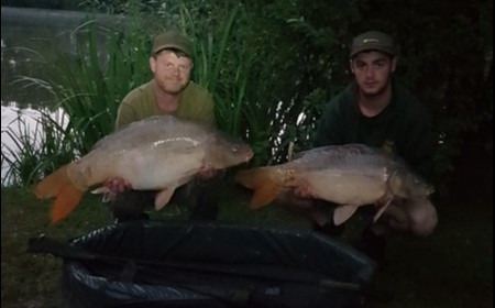 A 29 lb 5 oz carp from Lillypool, Glynn & Macca, Jul 2018
