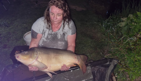 A 35 lb fish from Lillypool, Carpy, Aug 2023