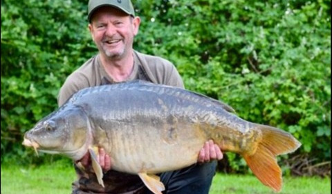A 39 lb 8 oz carp from Lillypool, Dave Fisher, Jun 2019