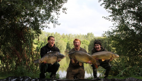 A 20 lb carp from Lillypool, Stu, Jamie, Darren, Oct 2013