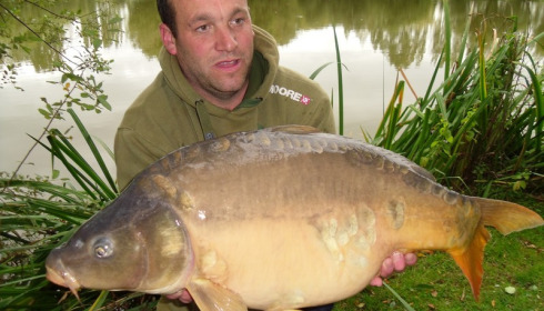 A 28 lb 8 oz carp from Lillypool, James Mclane, Sep 2015