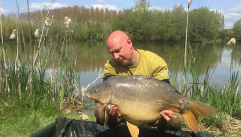 A 22 lb carp from Lillypool, Liam, May 2016