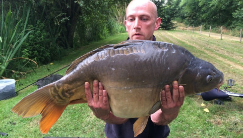 A 39 lb 7 oz carp from Lillypool, Ceri Jones, Jul 2016