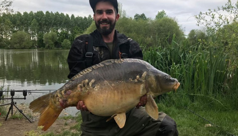 A 31 lb 8 oz carp from Lillypool, Kenny Moyes, May 2018