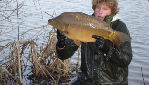 A carp from Lillypool, One of the new stock added in January, Jan 2011