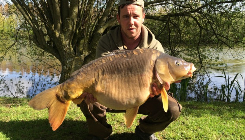 A 28 lb carp from Lillypool, Will, May 2016