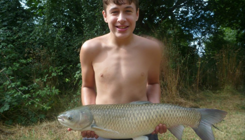 A 20 lb grass carp from Lillypool, Cody Brown, Aug 2013