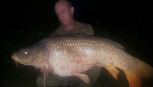 A 32 lb 8 oz carp from Lillypool, Steve Mailn, May 2018