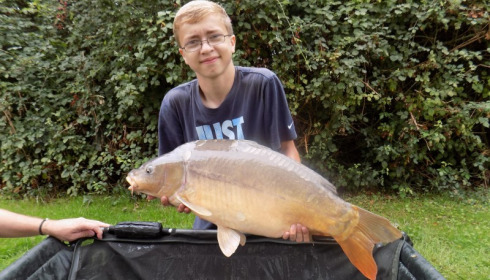 A 20 lb 5 oz carp from Lillypool, Lewis Bridge, Aug 2015