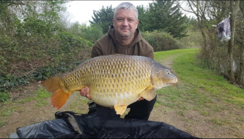 A 44 lb 8 oz carp from Lillypool, Andy Biggs, Apr 2019