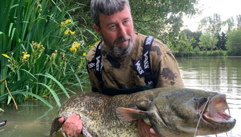 A 64 lb catfish from Lillypool, Tony Gattie, May 2022