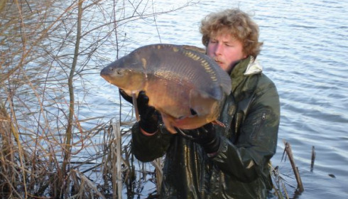 A carp from Lillypool, One of the new stock added in January, Jan 2011