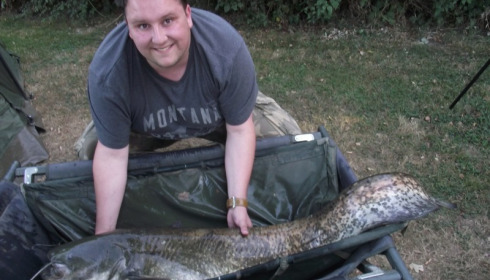 A 57 lb catfish from Lillypool, Michael Lock, Sep 2016