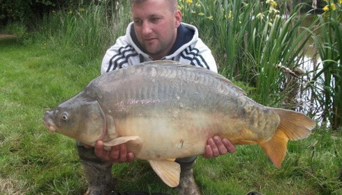 A carp from Lillypool, Sam Sterriker (18lb), May 2013