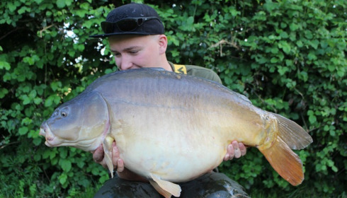 A 34 lb 8 oz carp from Lillypool, Josh Mabbitt, May 2018