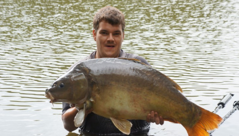 A 42 lb carp from Lillypool, Dave Perry (pb mirror), Aug 2014