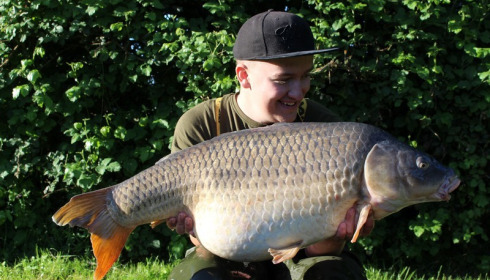 A 33 lb 12 oz carp from Lillypool, Josh Mabbitt, May 2018