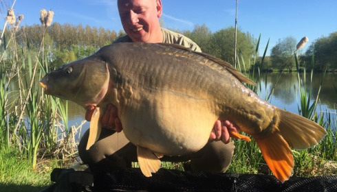 A 28 lb 8 oz carp from Lillypool, Liam, May 2016