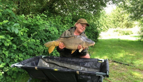A 23 lb 4 oz carp from Lillypool, Fran Hill, Jun 2016