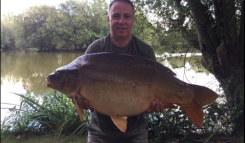 A 38 lb carp from Lillypool, Lurch, Aug 2019
