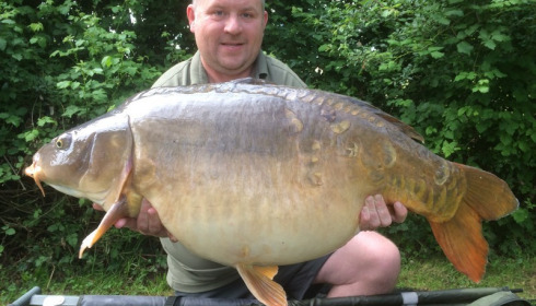 A 47 lb 8 oz carp from Lillypool, Eddie Hudson, May 2017