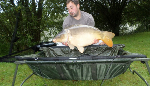 A 24 lb carp from Lillypool, Ste Holmes, Aug 2014